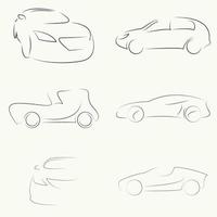 Vector illustrations on the theme car