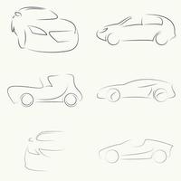 Vector illustrations on the theme car