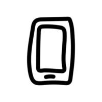 icono de vector simple de teléfono móvil