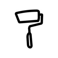 Paint roller simple vector icon