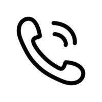 icono de vector simple de auricular