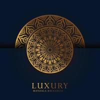 Luxury mandala background with golden arabesque pattern Arabic Islamic east style. Ramadan Style Decorative mandala vector