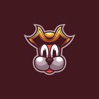 Dog Pirates Mascot Logo vector