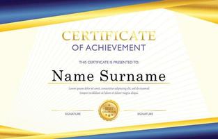 Certificate of Achievement vector