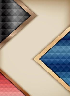 Abstract arrow background with polygon