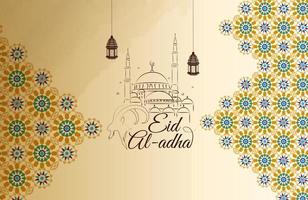 Vector illustration of Eid al-Adha greeting card