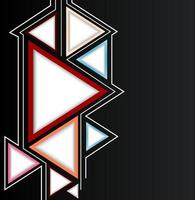 Abstract triangle background vector