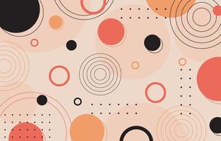 Flat Simple Abstract Circle Background vector