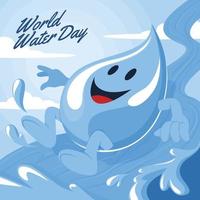 World Water Day Concept vector