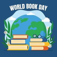 World Book Day Background vector