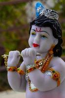 baby krishna statue image photo