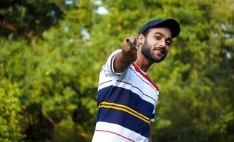 man with bansuri flute indian wind instrument photo