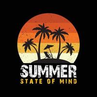 Summer Typography T Shirt Design vector