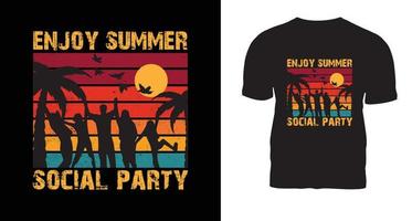 Summer Typography T Shirt Design vector