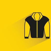 fashion jacket on yellow background illustration vector