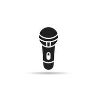 microphone icon on white background vector