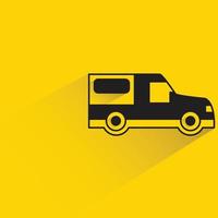 car on yellow background illustration vector