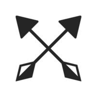 crossed arrows icon vector