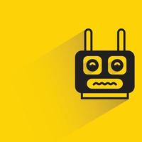 robot head illustration vector