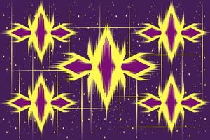 Native Fabric Design From Geometric Shapes Use it as a Background, Shirt Pattern, and Make Patterns on Things. Purple and Yellow Diamonds Water Droplets and Streaks. vector