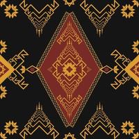 Geometric Design Combines Asian Fabric Motifs. For Making Background Images and Various Fabric Patterns That Want to Stand Out.