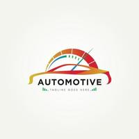 automotive car modern logo design vector