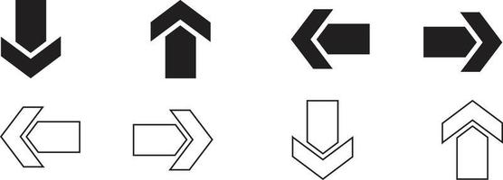 Arrows icons. Arrow icon. Arrow vector collection. Arrow. Cursor. Modern simple arrows. Vector illustration.