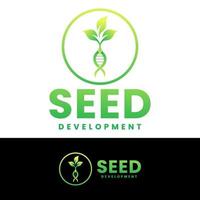 seed development  logo design template vector