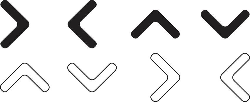 Arrows icons. Arrow icon. Arrow vector collection. Arrow. Cursor. Modern simple arrows. Vector illustration.