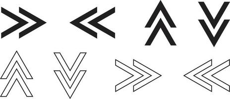 Arrows icons. Arrow icon. Arrow vector collection. Arrow. Cursor. Modern simple arrows. Vector illustration.