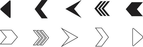 Arrows icons. Arrow icon. Arrow vector collection. Arrow. Cursor. Modern simple arrows. Vector illustration.