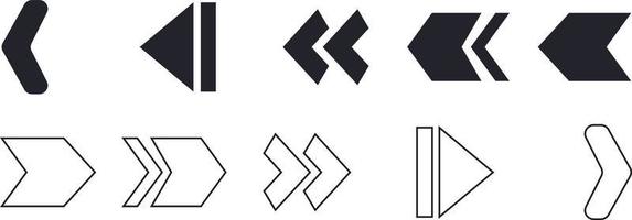 Arrows icons. Arrow icon. Arrow vector collection. Arrow. Cursor. Modern simple arrows. Vector illustration.