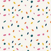 Dots seamless pattern. Color polka dots background. Perfect design for fabric, print, wrapper, textile. Vector flat illustration