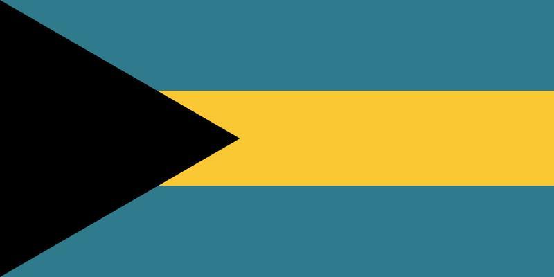 Bahamas flag. Official colors and proportions. National Bahamas flag.