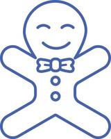 Gingerbread Smiling Gingerbread Gingerbread Man Christmas Icons vector