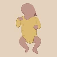 Picture of a Child Without a Face Poster in the Nursery vector
