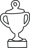 Competition Winning Cup in Doodle Style vector