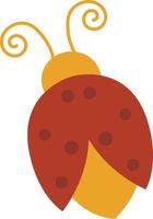 Ladybug Decorative Element for Autumn Design vector