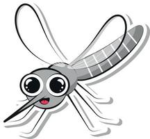 lindo mosquito estilo ppop art vector