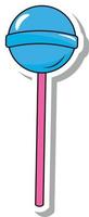 Lollipop in Pop Art Style Sticker