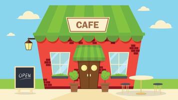 Cafe Opening After Lockdown Illustration vector
