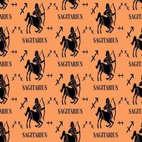 sagittarius seamless pattern perfect for background or wallpaper vector