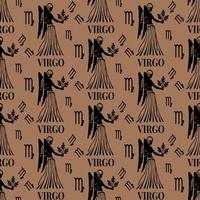 virgo seamless pattern perfect for background or wallpaper vector