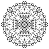 Vector abstract mandala pattern