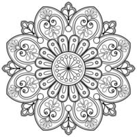 Vector abstract mandala pattern