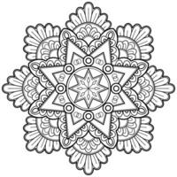 Vector abstract mandala pattern