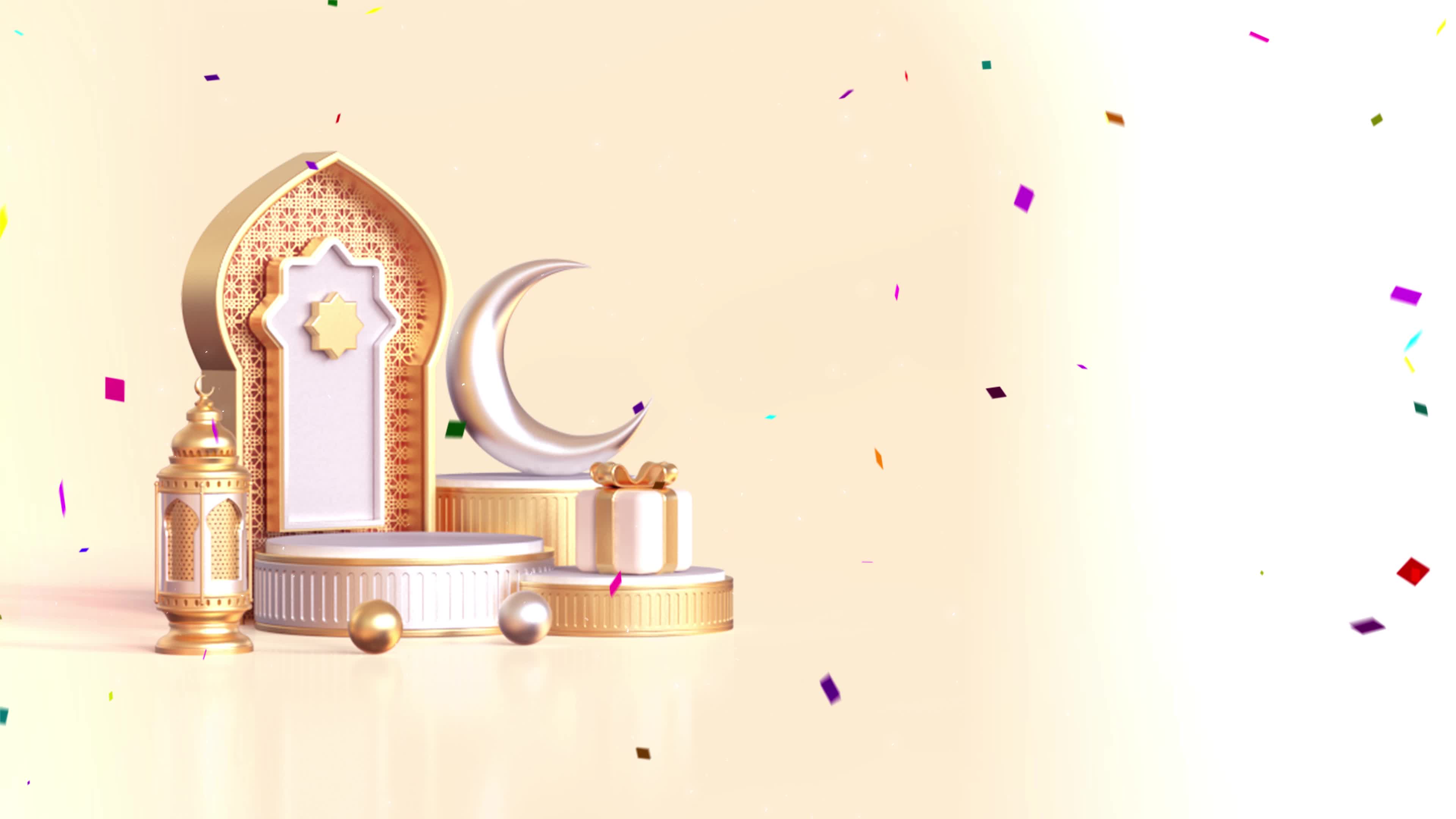 Eid Mubarak ,Eid-Al-Adha and Eid-Al Fitr Happy holiday. Eid masjid mosque.  Beautiful 4k Eid Mubarak Islamic design concept with Ramadan. 6921823 Stock  Video at Vecteezy