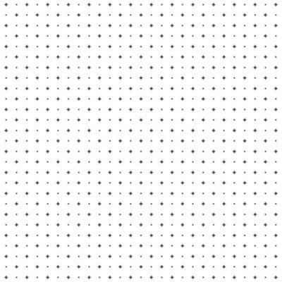Polka Dots Pattern. 4 pointed beveled stars and dot. Vector illustration