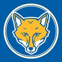 Fox animal Logo Illustration vector