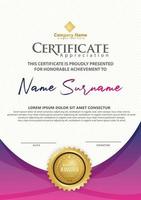 certificate template with modern pattern,diploma,Vector illustration vector